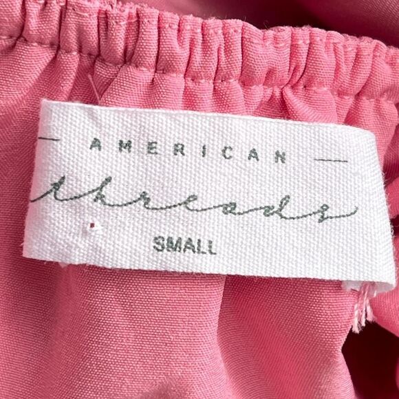 American Threads Pink Bow Back Mini Dress – Size Small - Picture 5 of 6